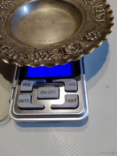 Блюдце серебро 800 пробы