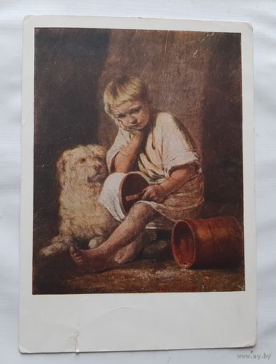 Венецианов А.Г. Вот-те и батькин обед. 1958