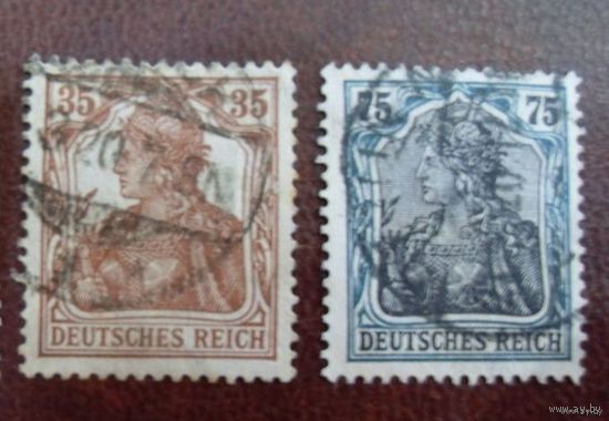 DR Mi.103, 104 Рейх. Германия. 1918 (Mi.- 6 euro) см.описание