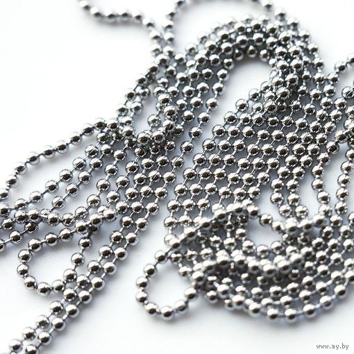 Цепочка декоративная шариковая Micron MI-03 3.2мм серебро