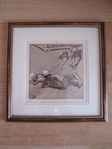 Нивинский Игнатий Игнатьевич. Картина "Евпатория летом". 1916 год.