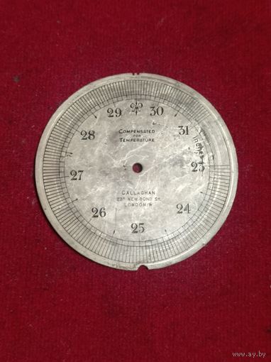 Циферблат в посебрении от карманных Часов