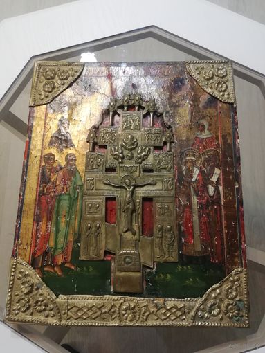 Икона. крест. Письмо по золоту