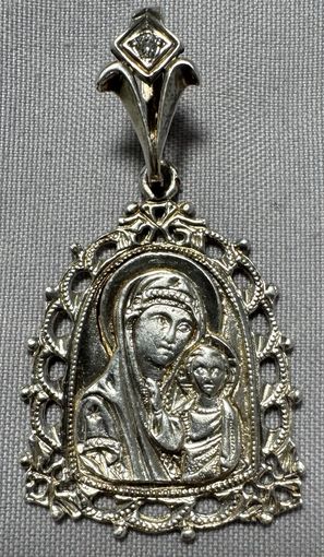 Образок серебряный 925 проба. 14