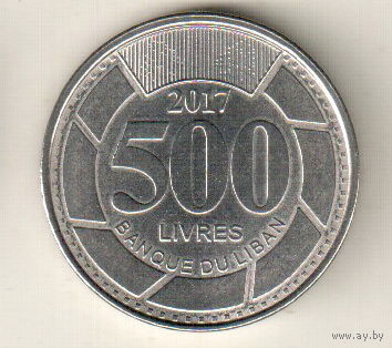 Ливан 500 ливр 2017