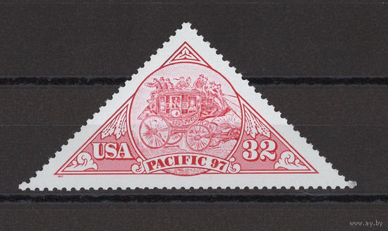 США /United States 1997** Почтовый дилижанс Международная Фил.Выставка "Pacific`97" в Сан-Франциско Mi#2811