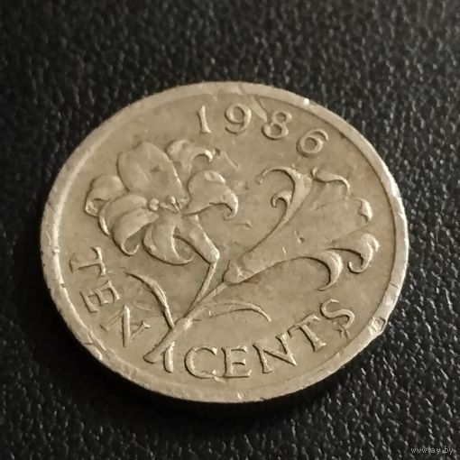 Бермудские острова 10 центов 1986г.