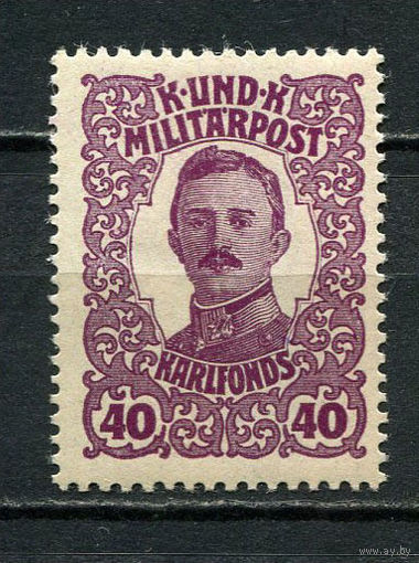 Босния и Герцеговина (Австро-венгерская администрация) - 1918 - Император Карл I 40H - [Mi.146] - 1 марка. MH.  (Лот 13JC)-TG3P59