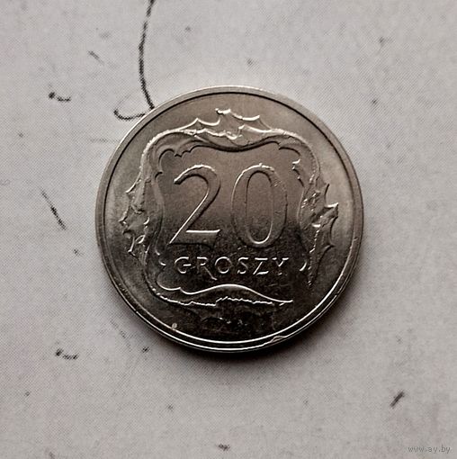 20 грошей 2020 года Польша. Третья Республика.