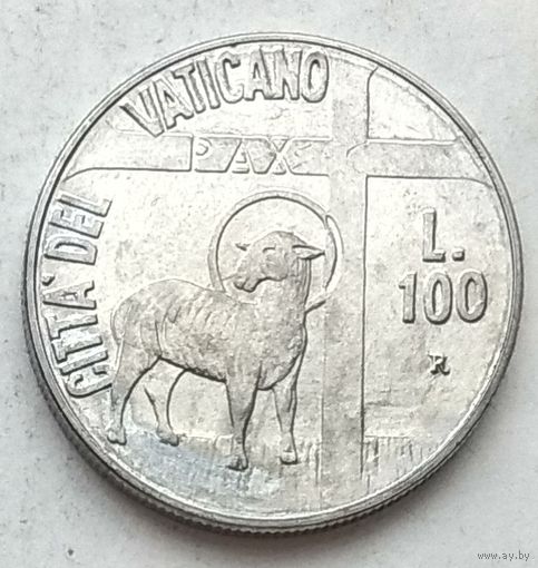 Ватикан 100 лир 1984 г. В холдере