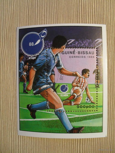 М-4. БЛОК. ГВИНЕЯ БИСАУ. ФУТБОЛ. 1988 Г.