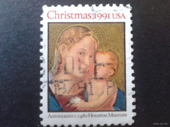 США 1991 Рождество, живопись
