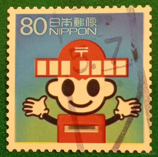 Япония 1 апреля 2003. Постоун, маскот почтовой службы Японии