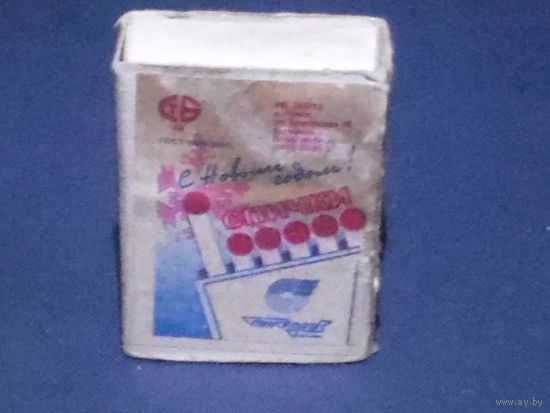 Коробок спичечный. Новогодний. 2001 года.