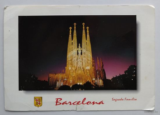Открытка, ДПК "Испания. Барселона. Храм Святого Семейства (Sagrada Familia)"