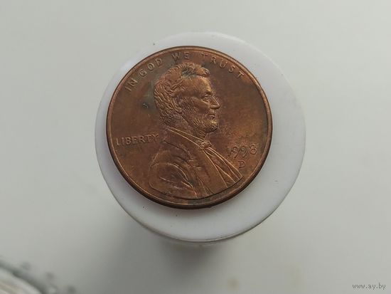 1 цент США 1998 года  буква D лот 6