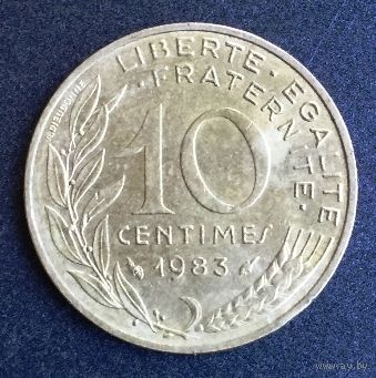 Франция 10 сантимов 1983
