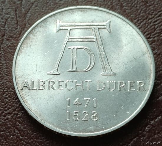 Германия 5 марок, 1971 500 лет со дня рождения Альбрехта Дюрера  ( 1-10-5 )
