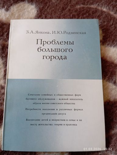 Проблемы большого города. Янкова З.