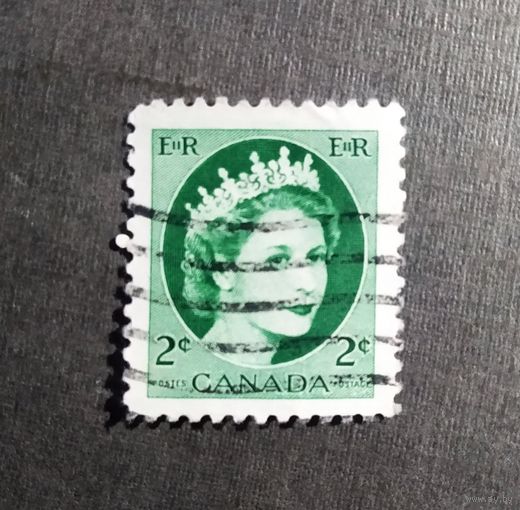 Марка Канада 1954 год Королева Елизавета II