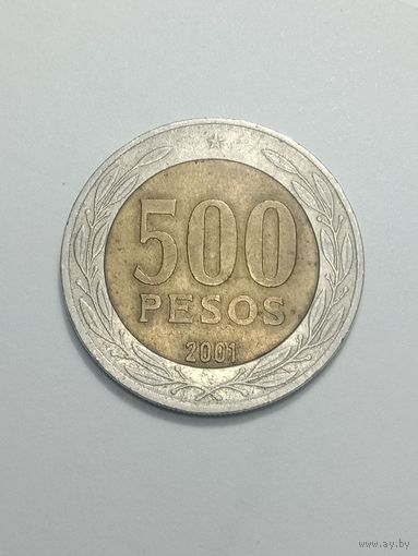 Чили 500 песо 2001 года .