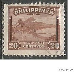 Филиппины. Вулкан Майон. 1947г. Mi#466.