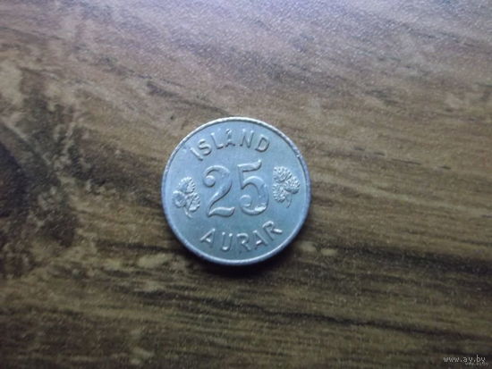 Исландия 25 эйре 1966