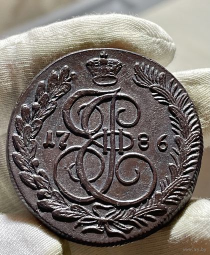 5 копеек 1786 КМ без МЦ.Кладовая.Состояние!!
