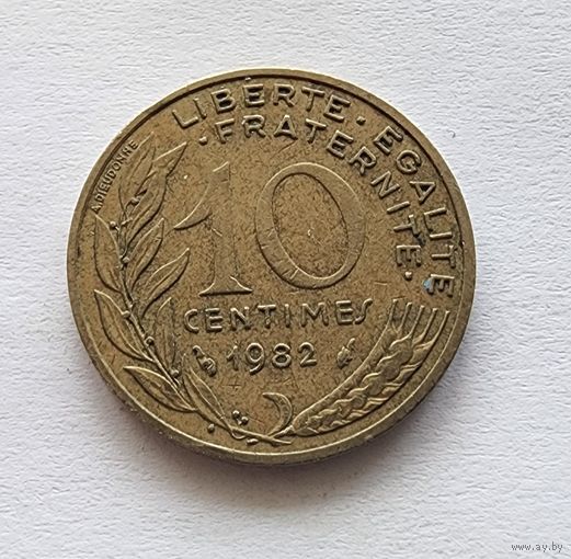 Франция 10 сантимов, 1982