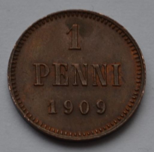 Финляндия, 1 пенни 1909 г.