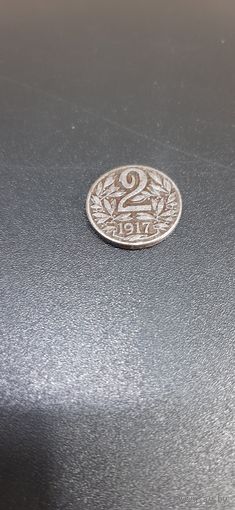 Австрия 2 геллера 1917