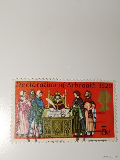 Великобритания 1970 в честь 650-летия (в 1970 году) Декларации Арброта.