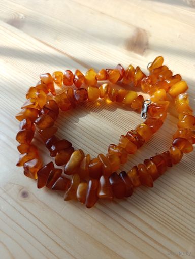 Бусы из янтаря. Крупная россыпь