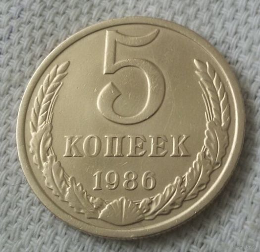 5 копеек 1986 года.