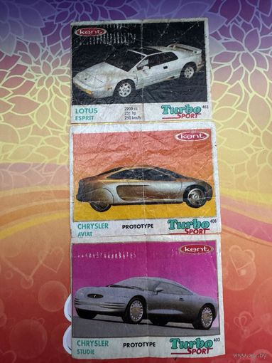 3  вкладыша  Турбо   Спорт Мята