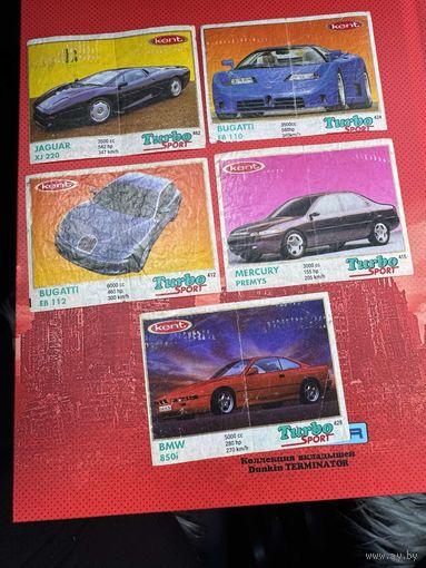 8  вкладышей  Турбо   Спорт Мята