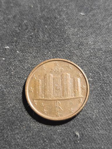 Италия 1 евроцент 2009