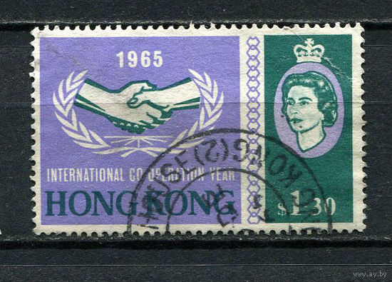 Британский Гонконг - 1965 - Год международного сотрудничества 1,30$ - [Mi.217] - 1 марка. Гашеная.  (LOT AG30)