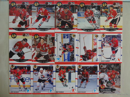 Хоккейные карточки.НХЛ.Chicago Blackhawks-83 карт