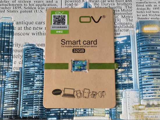 Флешка, карта памяти OV, microSDHC, UHS-I, Class 10, 32GB