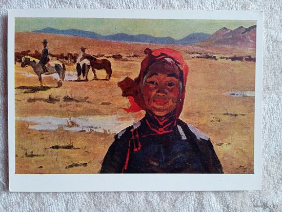 Христолюбов. Монголия. Доярка Харахаринского госхоза. Утро