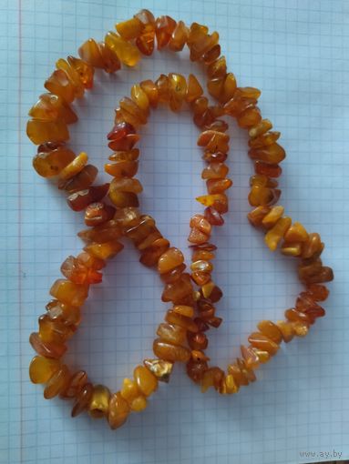 Бусы янтарь