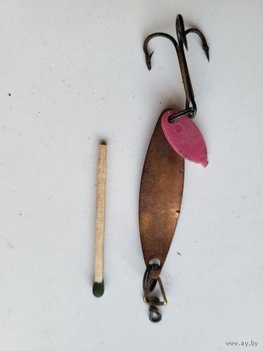 Блесна "Ладога", завод ПО Блесна, (бывший Завод пластмассовых спорттоваров г. Отрадное), СССР, клеймо поплавок