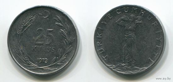 Турция. 25 куруш (1973)