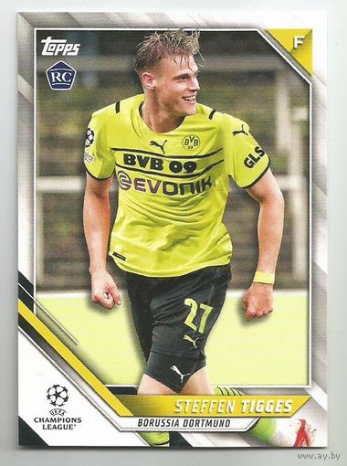 Steffen Tigges / "Боруссия Дортмунд /  Коллекция "TOPPS UEFA Champions League 2021-2022".