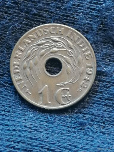 Голландская Ост-Индия 1 цент 1942 год, KM# 317