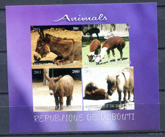 Джибути - 2011г. - Животные - MNH - 1 малый лист