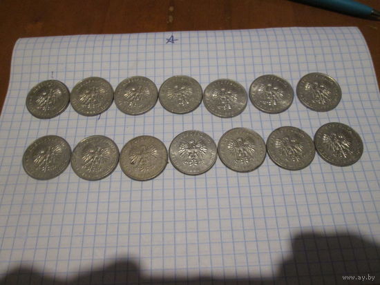 20 злотых.Польша.Цена за шт.