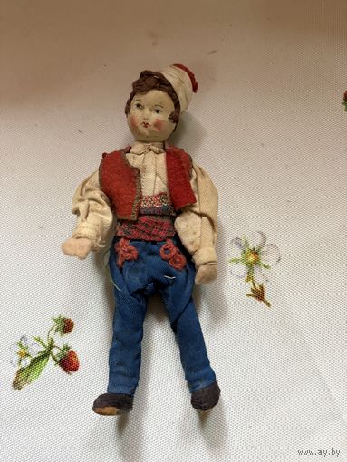 Кукла Мальчик в национальном костюме антик Франция с 1 рубля