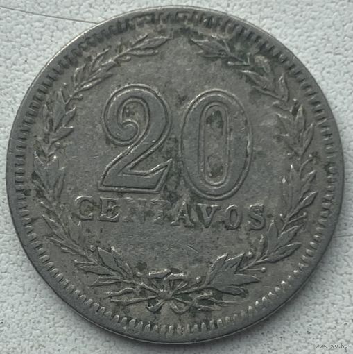 Аргентина 20 сентаво 1920 г.